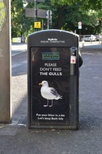 Litter bin in Bath